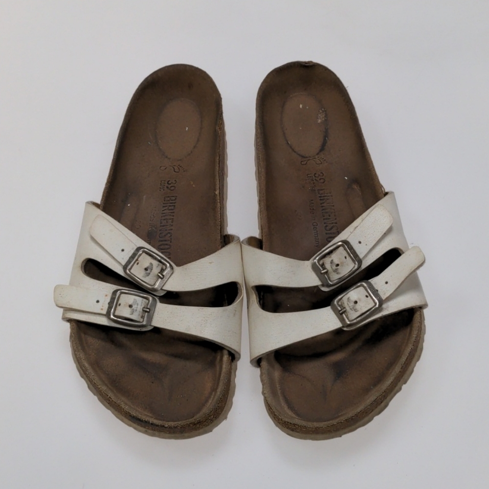 Birkenstock White Sandals Size 39